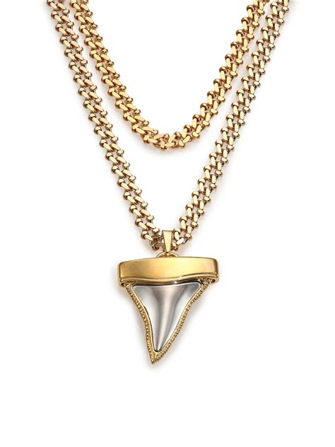 givenchy shark tooth necklace